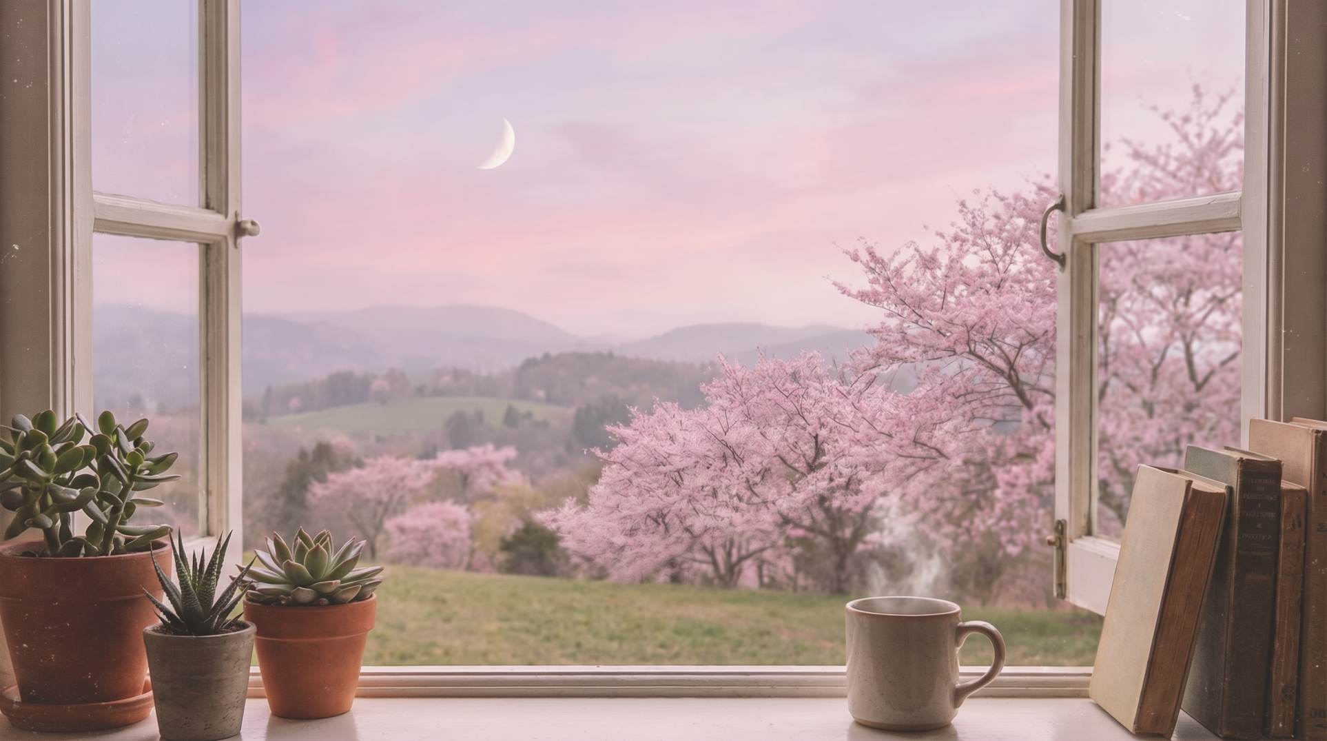 Aesthetic Nature Window View Wallpaper HD