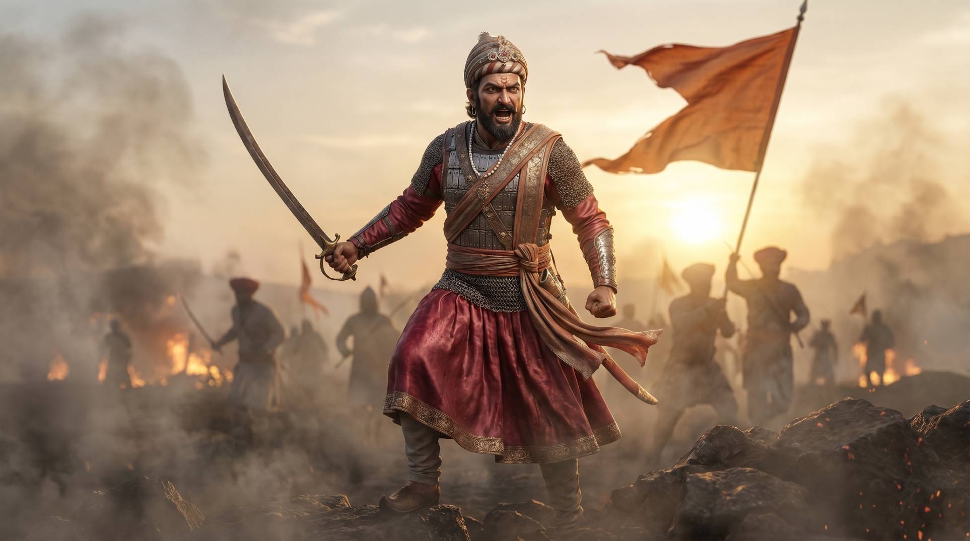 Chhatrapati Shivaji Maharaj Warrior Image