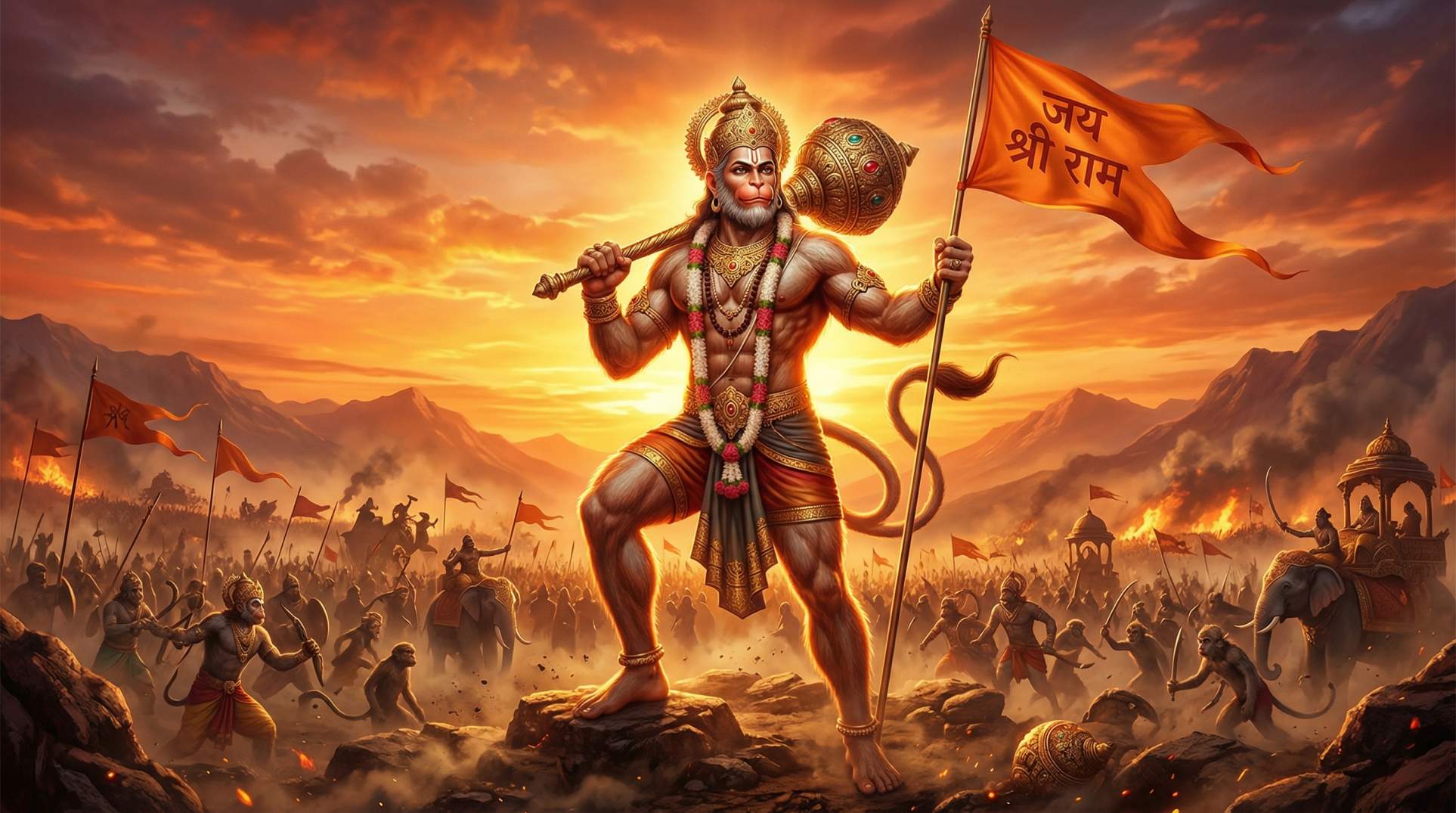 Lord Hanuman HD Image Download – Powerful Bajrangbali 4K Wallpaper