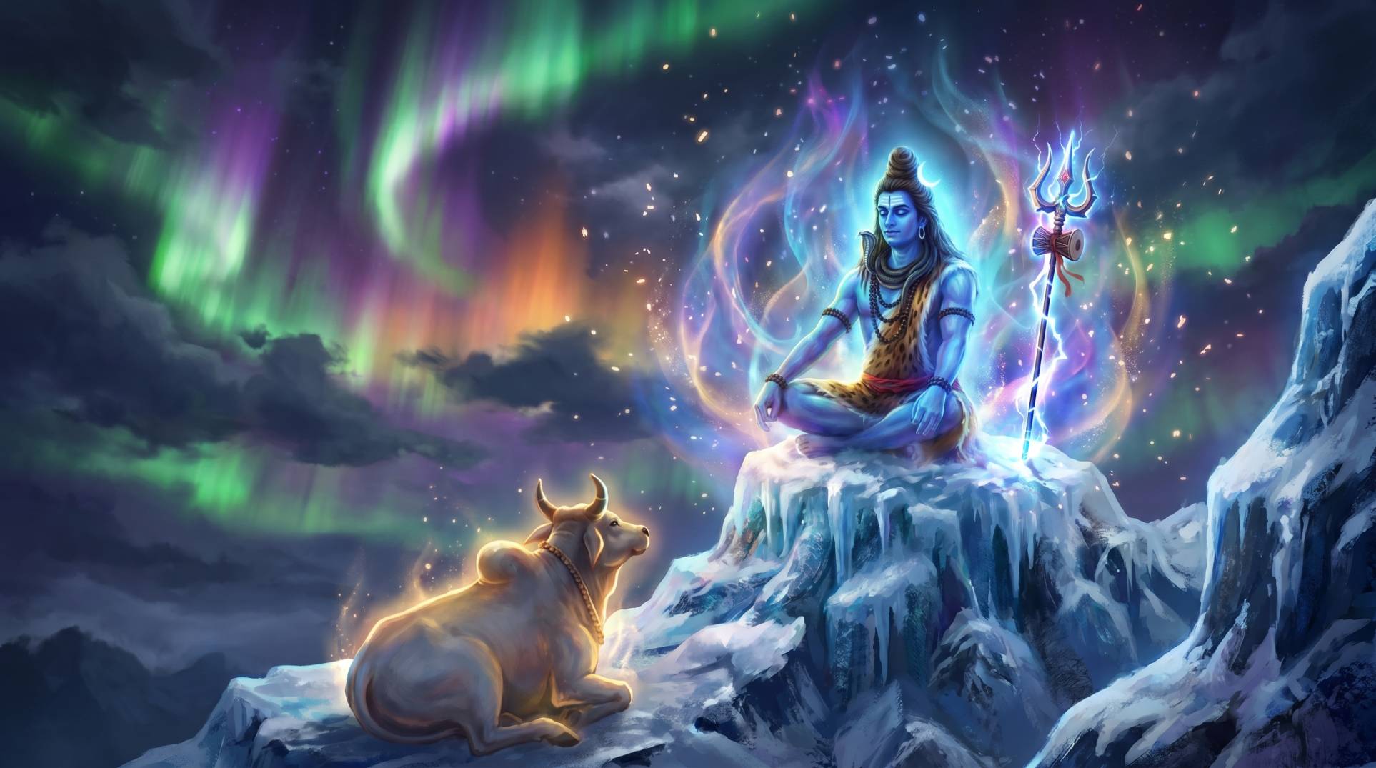 Lord Shiva Meditation HD Wallpaper