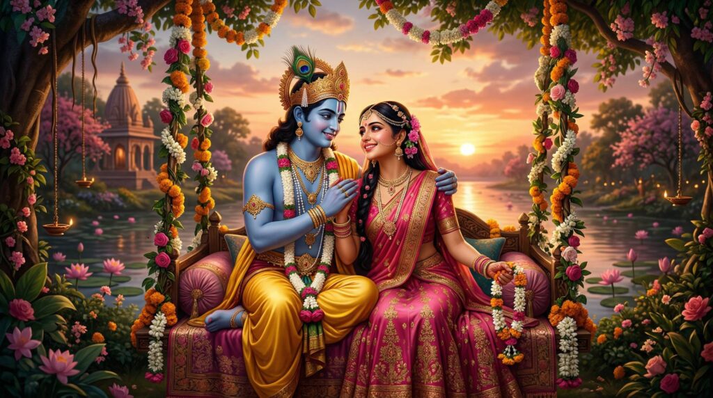 Love Romantic Radha Krishna Wallpaper HD Download