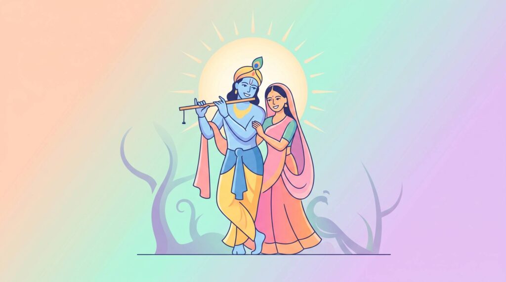 Radha Krishna image in 4k