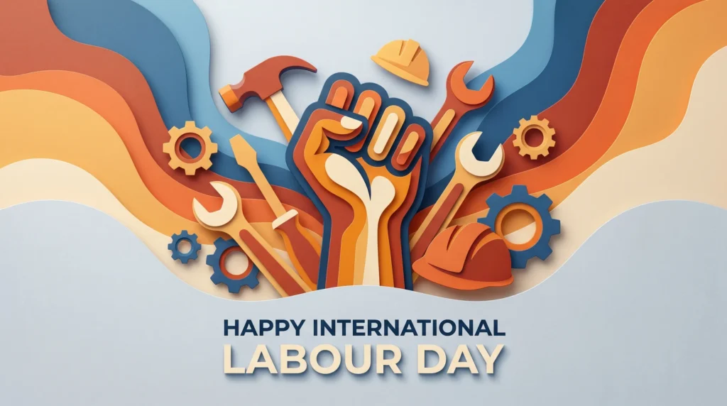 Happy International Labour Day 2026 Poster