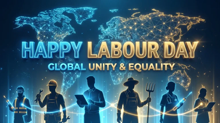 Happy Labour Day 2026 Global Image | International Workers Day Unity Poster