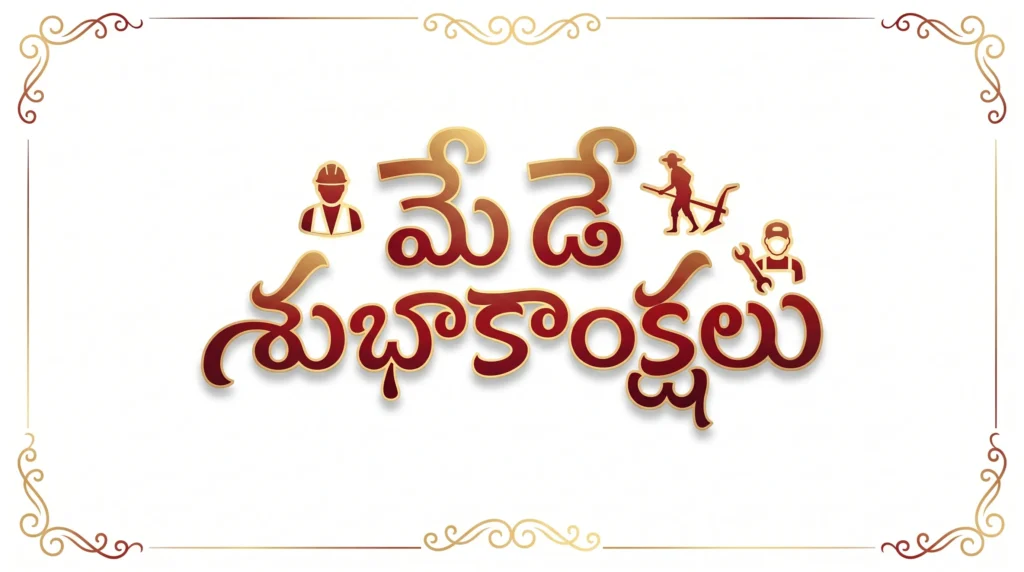 May Day Telugu Wishes Background in HD