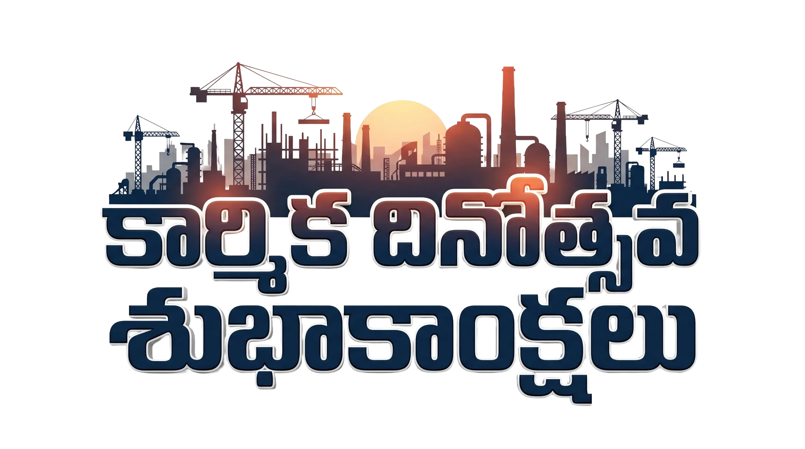 May Day Wishes Telugu PNG Image in HD