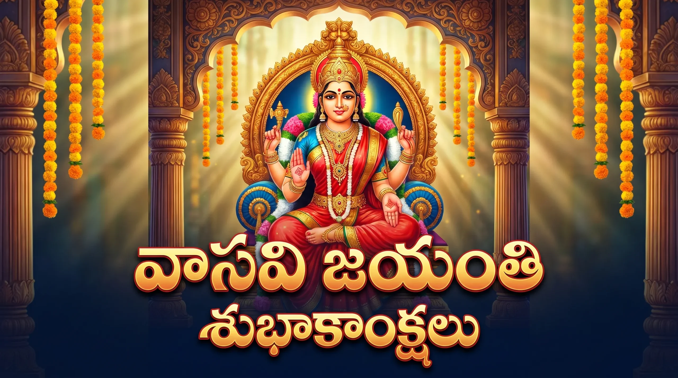 Vasavi Jayanthi Greeting Background