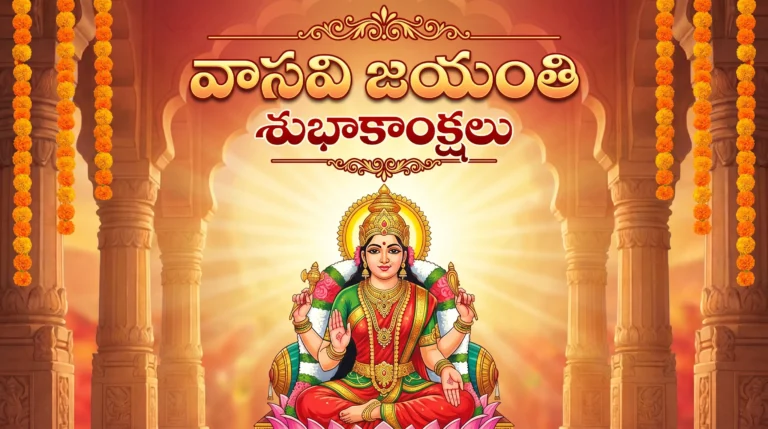 Elegant Vasavi Jayanti Greeting Image - High-Quality Free Download