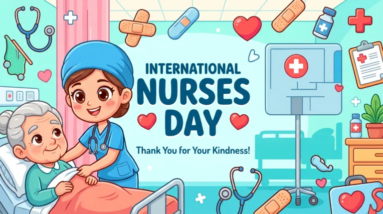 International Nurses Day Illustration image in 4k