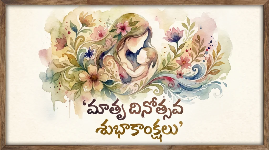 Mother’s Day Telugu wishes image