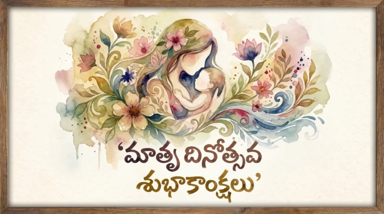 Mother’s Day Telugu wishes image